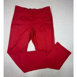 RLX Ralph Lauren Men Red 36x32 Performance Stretch Golf Pants Athletic Casual